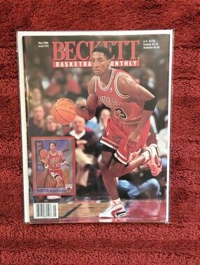 Vtg Beckett Basketball Card Magazine Scottie Pippen # 70 Chicago Bulls May 1996